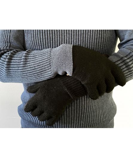 Paire de gants chauds double épaisseur de laine - La Maison de l
