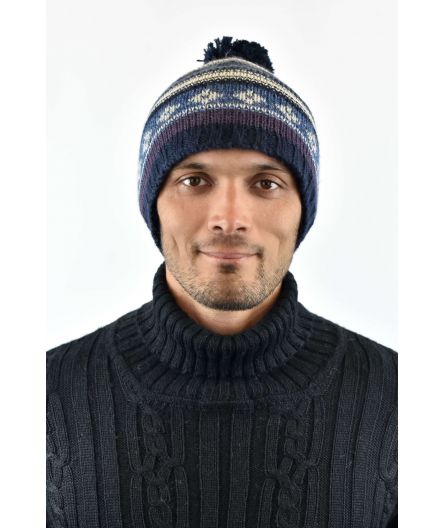Bonnet hiver homme en laine d'alpaga - La Maison de l'Alpaga (LMA)